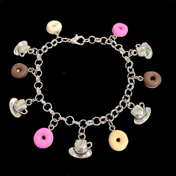 Coffee And Donuts Charm Bracelet - Picture 2 of 11